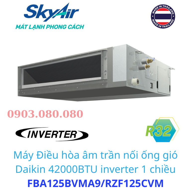 Điều Hòa Daikin FBA125BVMA9/RZF125CVM+BRC1E63 Skyair Giấu Trần Inverter R32 - HRT